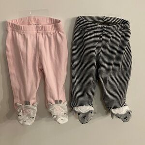 Kids Leggings Set with Animal Feet